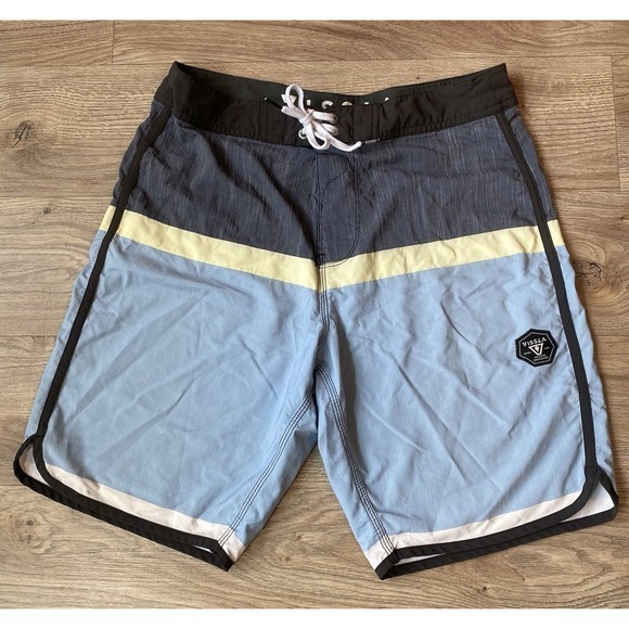 Vissla Boardshorts Mens Size 31 Bathing Suit Swim‎ Surf Blue - Picture 1 of 7